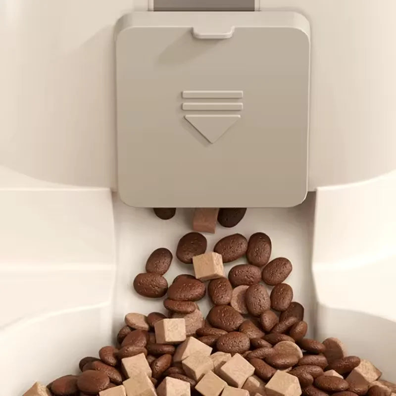 Automatic Pet Feeder with Water Dispenser – Large Capacity Double Bowl