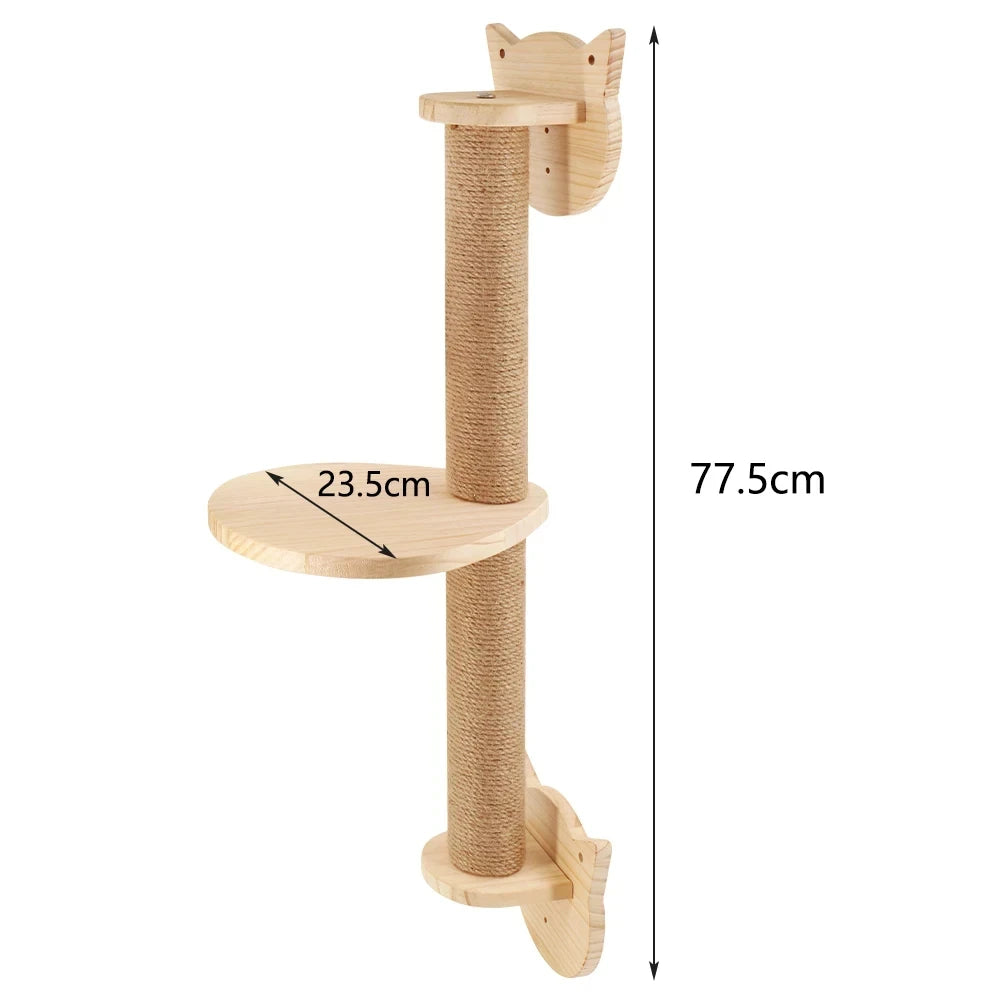 Wall-Mounted Cat Climbing Shelves & Tree