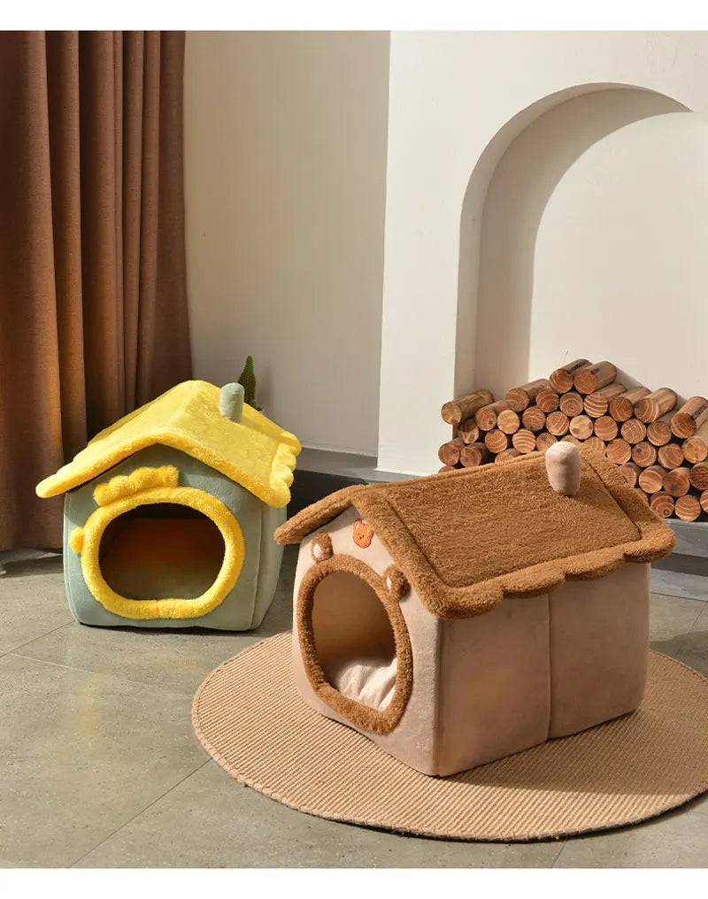 Foldable Dog House Bed