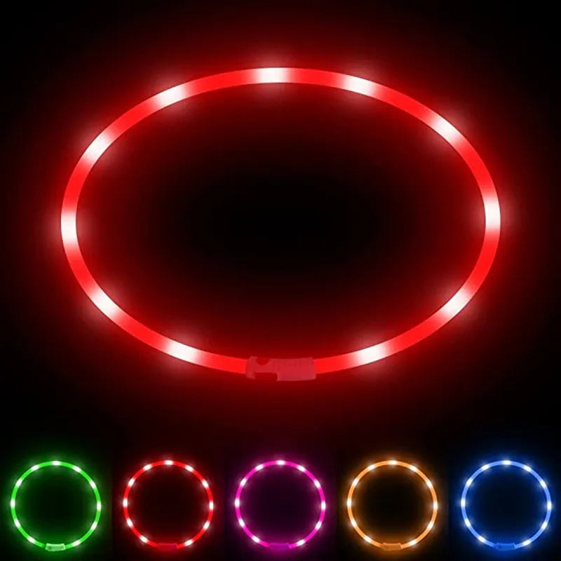 LED Light-Up Dog Collar - Keep Your Pet Safe & Visible at Night