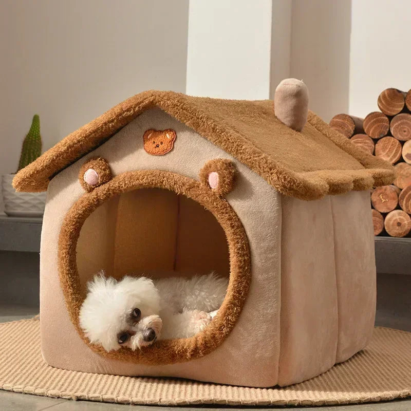 Foldable Dog House Bed