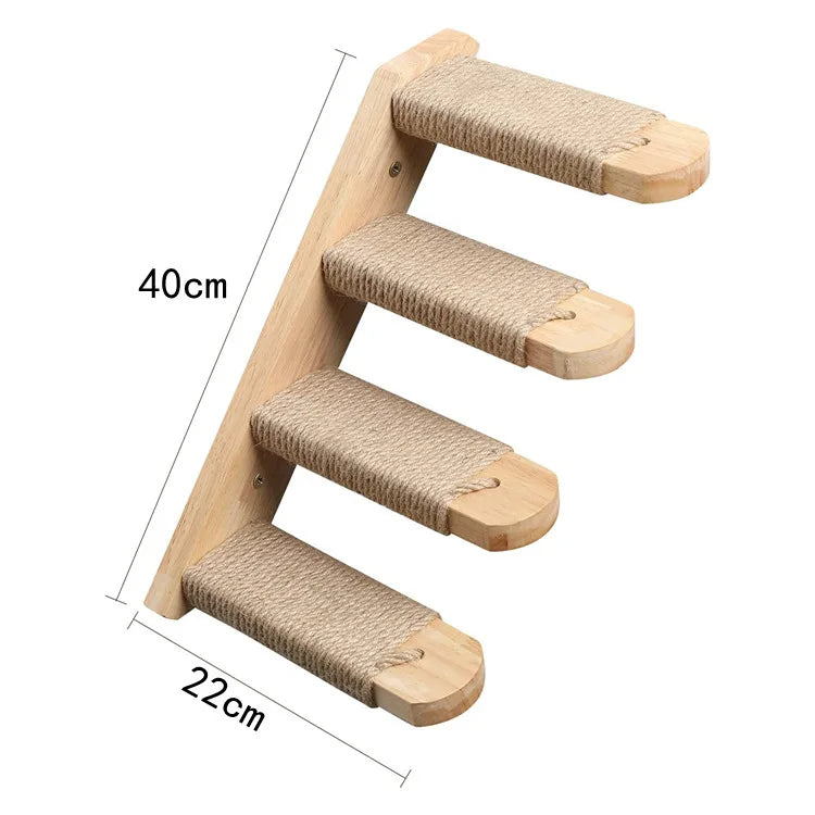 Wall-Mounted Cat Climbing Shelves & Tree