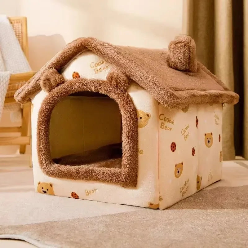Foldable Dog House Bed
