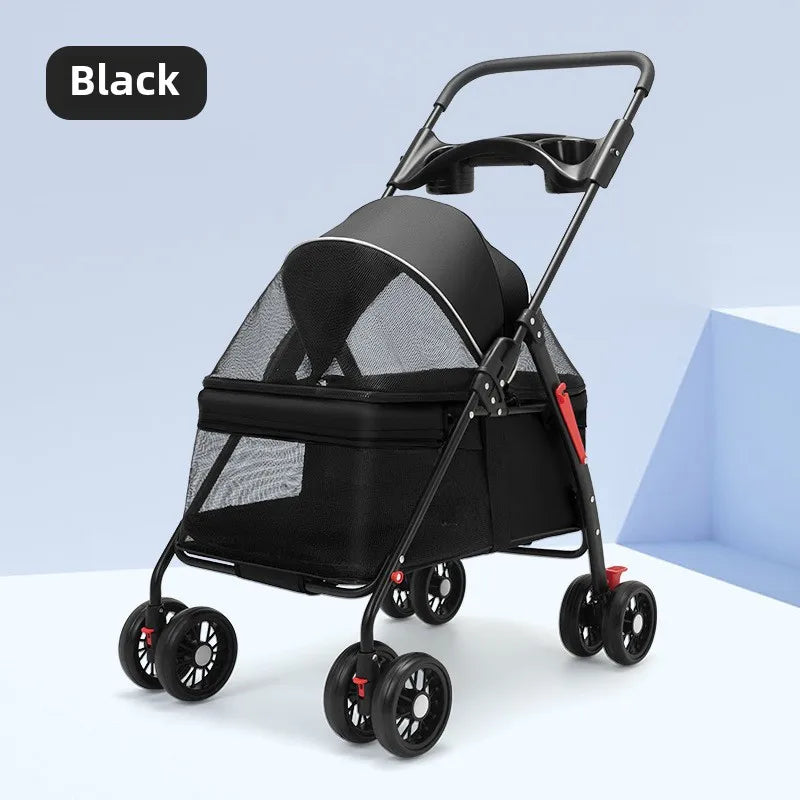 Pet Stroller – Foldable, Lightweight & Travel-Friendly