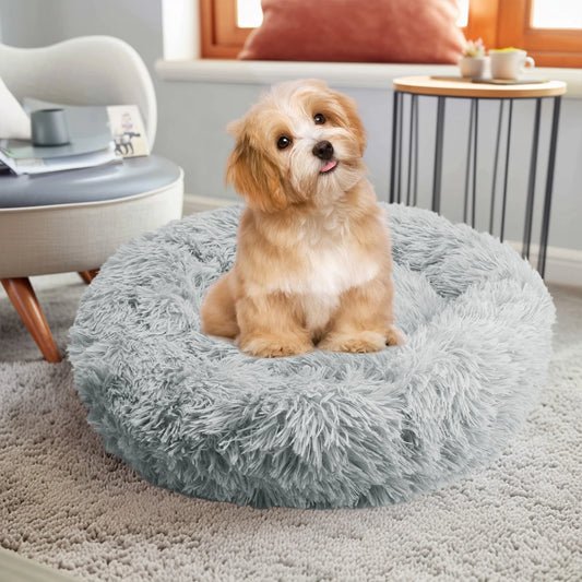 Ultra-Calming Round Plush Bed