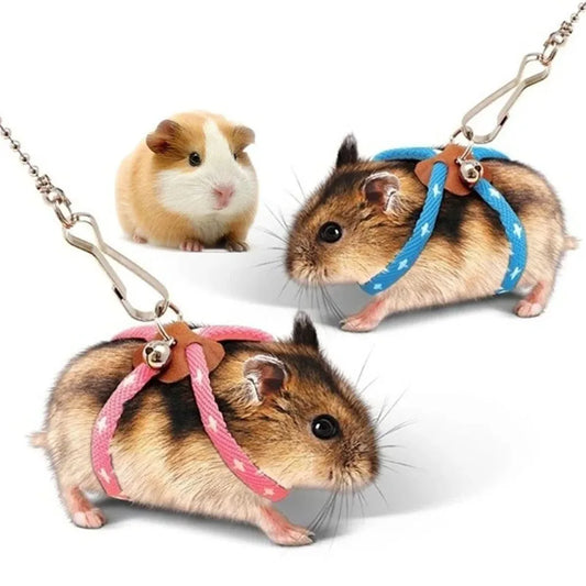 Small Animal Leash & Harness – Adjustable for Guinea Pigs, Hamsters & Ferrets