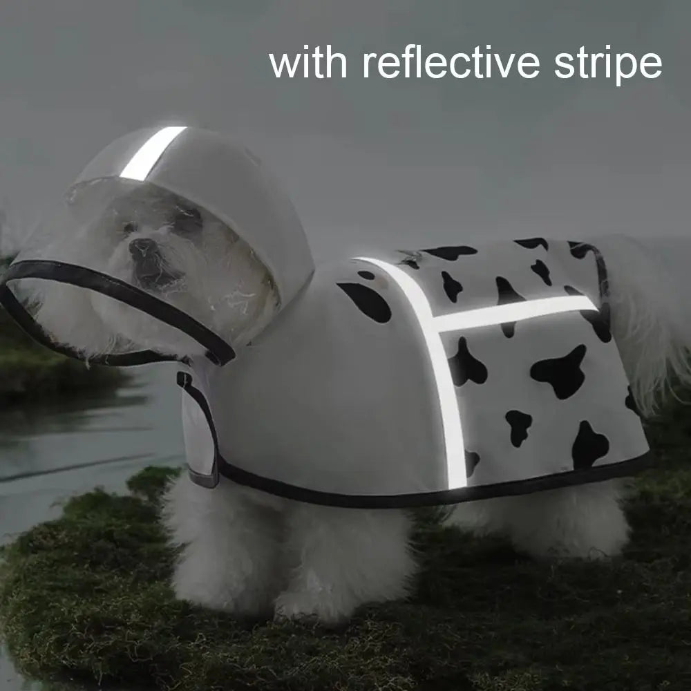 Cartoon Dog Raincoat – Waterproof & Reflective