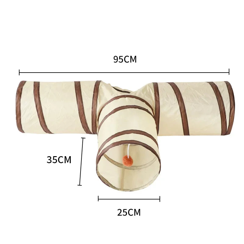 Cat Tunnel 3-Way Collapsible Play Tube