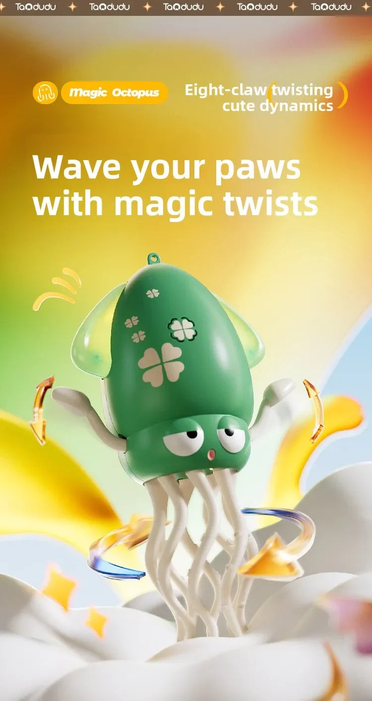 Dancing Squid Electronic Toy - Rechargeable Interactive Pet Entertainment
