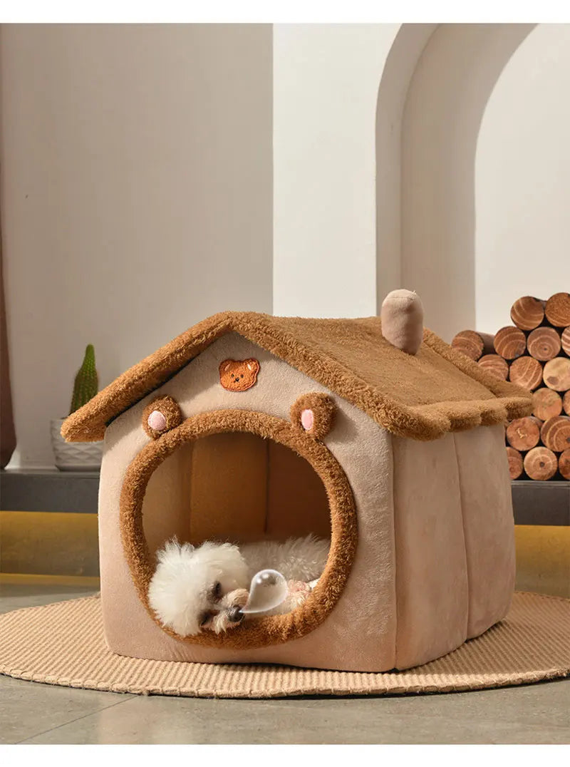 Foldable Dog House Bed
