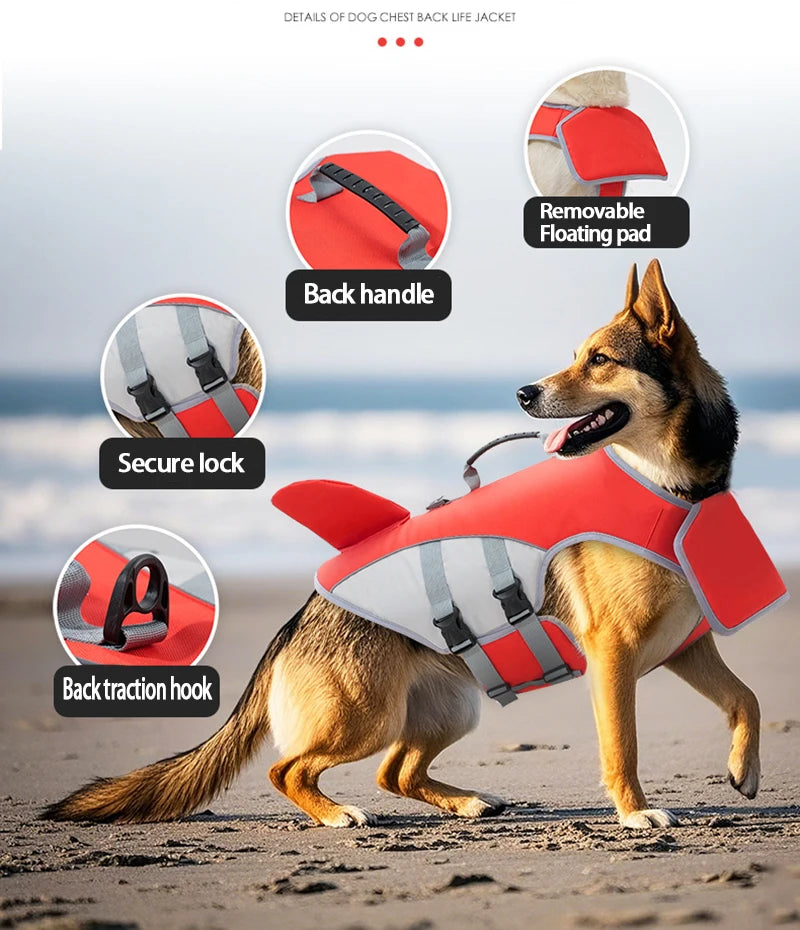 Shark Fin Dog Life Jacket