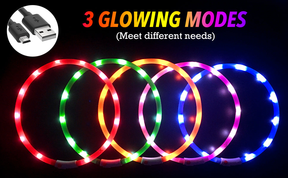 LED Light-Up Dog Collar - Keep Your Pet Safe & Visible at Night