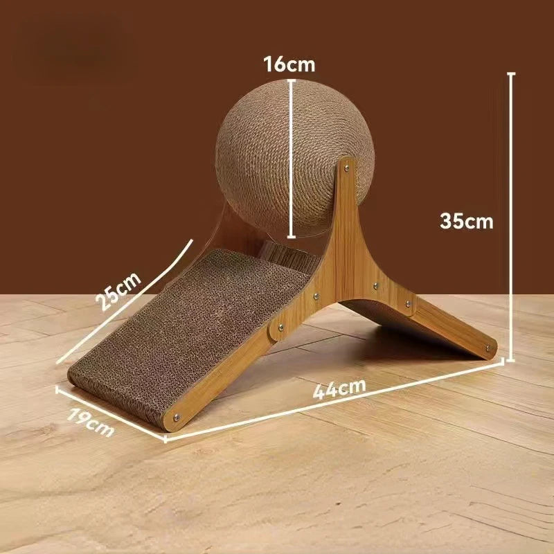 Wooden Cat Grabbing Board & Climbing Frame