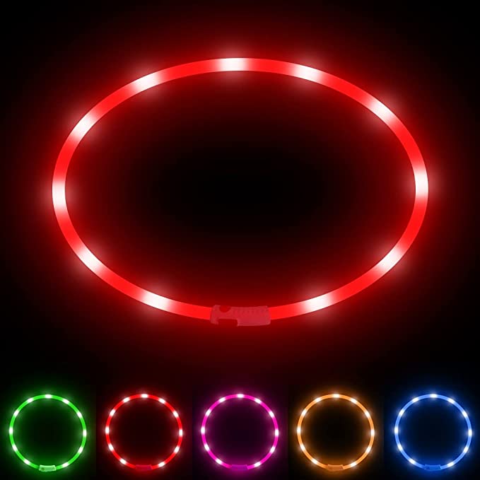 LED Light-Up Dog Collar - Keep Your Pet Safe & Visible at Night
