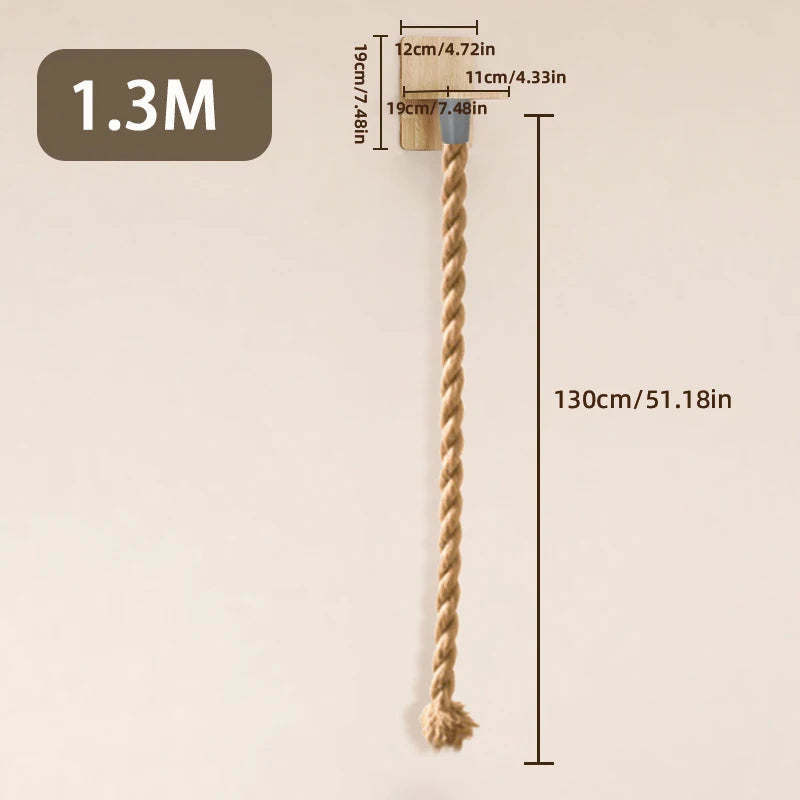 Cat Climbing Rope Tower