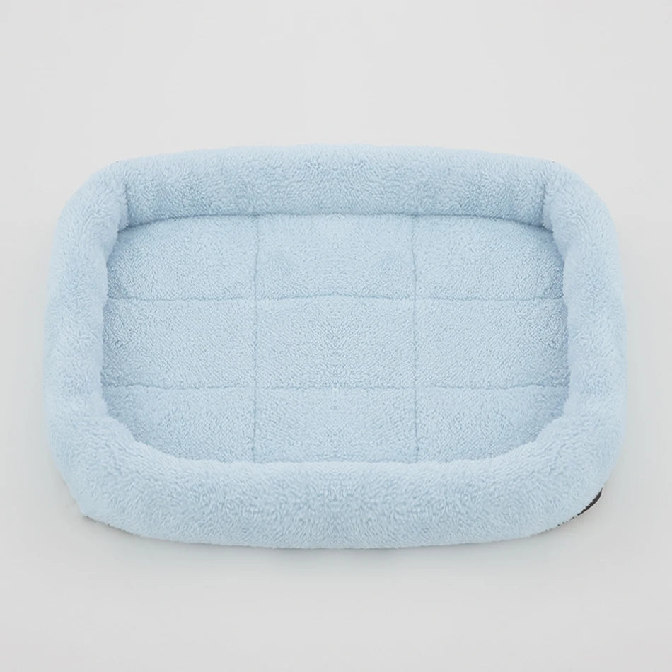 Square Plush Pet Bed – Soft & Cozy Cushion