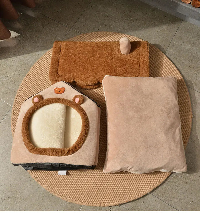 Foldable Dog House Bed