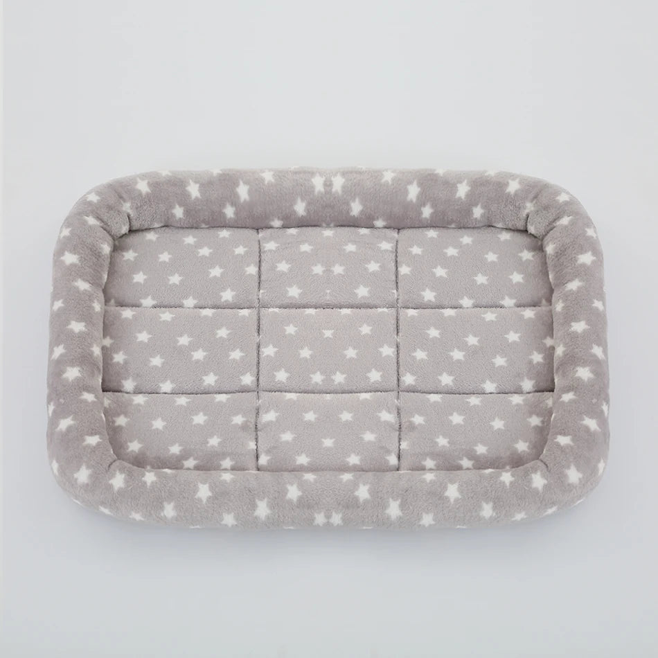 Square Plush Pet Bed – Soft & Cozy Cushion