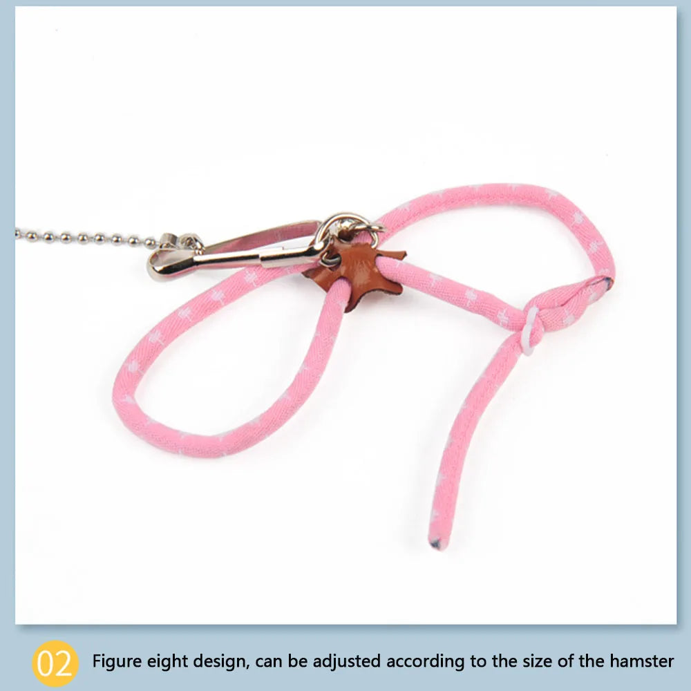 Small Animal Leash & Harness – Adjustable for Guinea Pigs, Hamsters & Ferrets