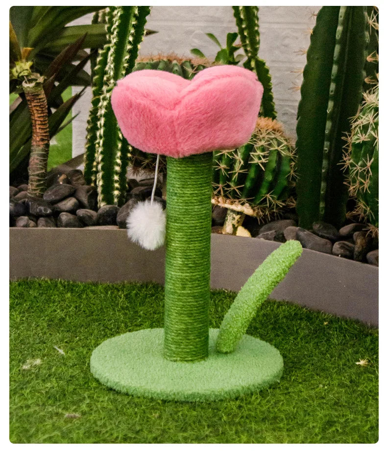 Tulip Shaped Cat Tower & Scratching Post
