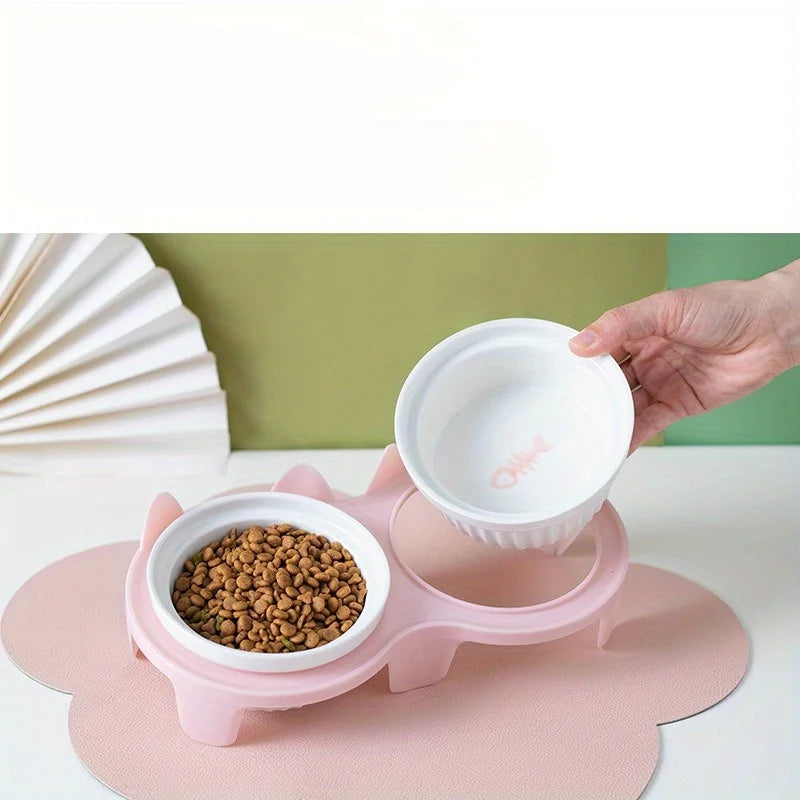 Pet Ceramic Feeding Bowl - Spine-Friendly Design
