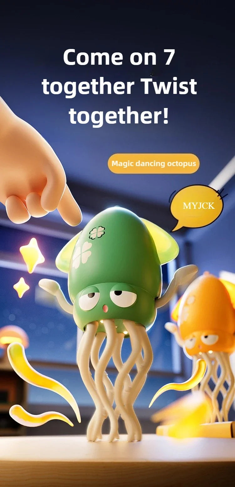 Dancing Squid Electronic Toy - Rechargeable Interactive Pet Entertainment