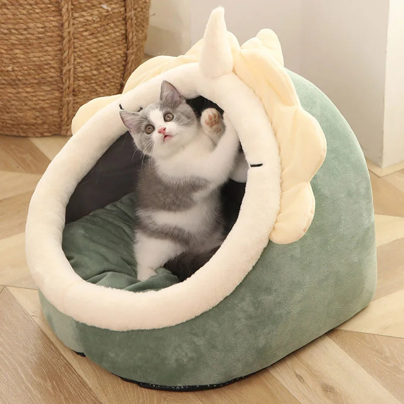 Pet Tent Cave Bed – Cozy Hideaway for Cats & Small Dogs