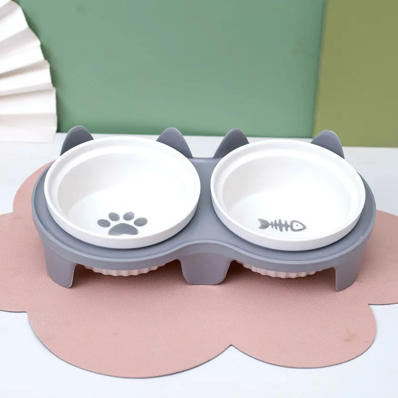 Pet Ceramic Feeding Bowl - Spine-Friendly Design