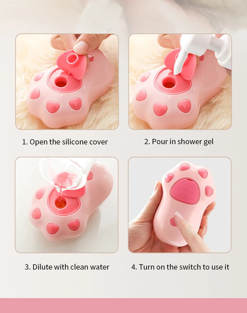 3-in-1 Pet Grooming Brush - Steam, Massage & Hair Removal