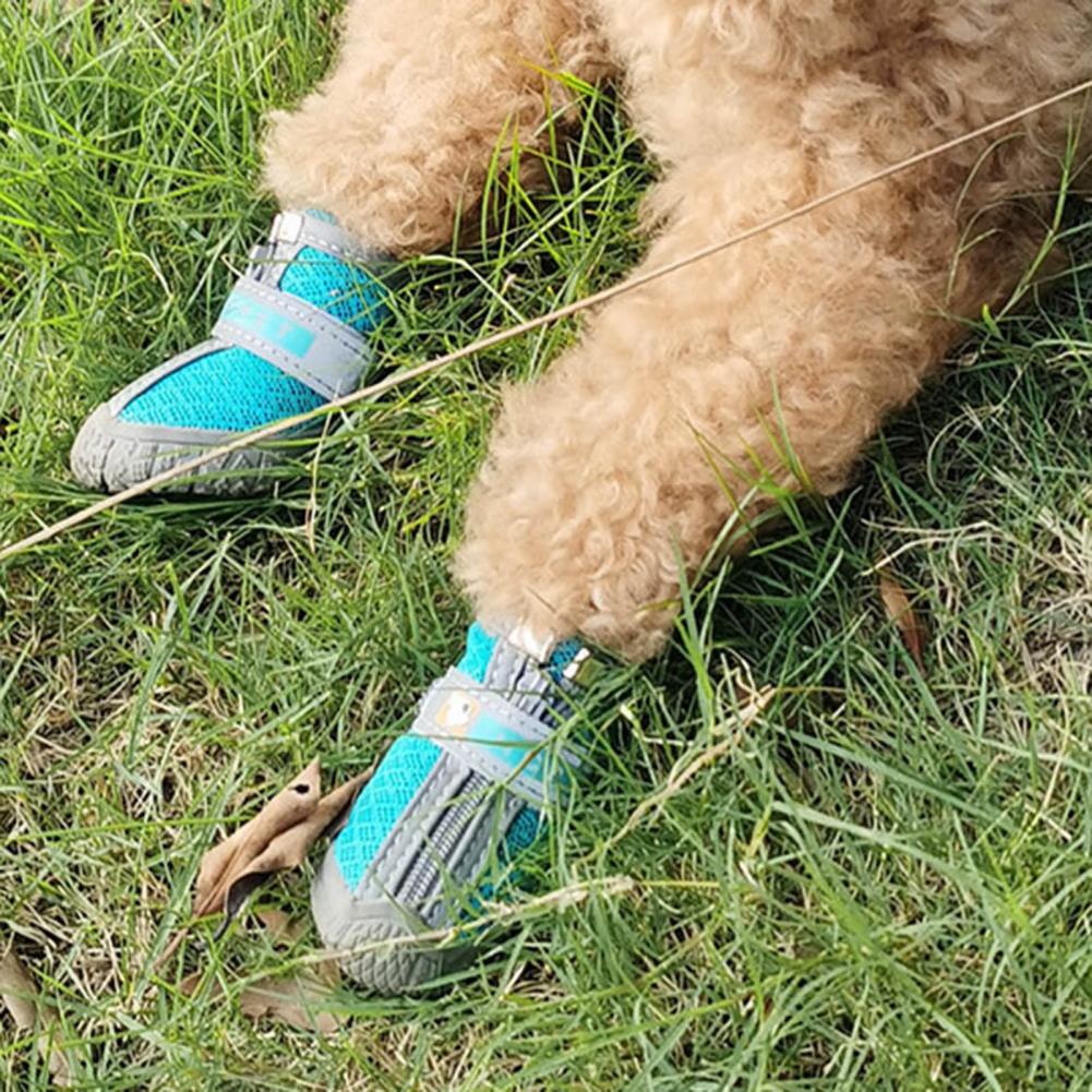 Dog Shoes – 4pcs Waterproof, Breathable & Non-Slip Pet Sneakers