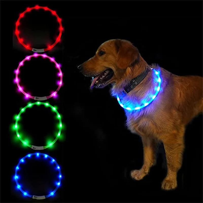 LED Light-Up Dog Collar - Keep Your Pet Safe & Visible at Night