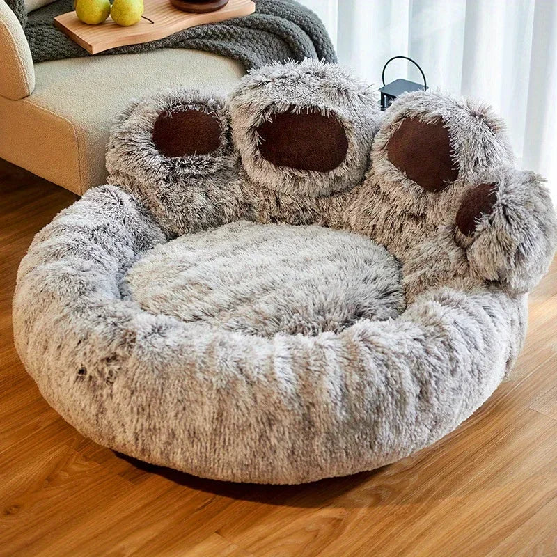 Plush Sofa-Style Pet Bed