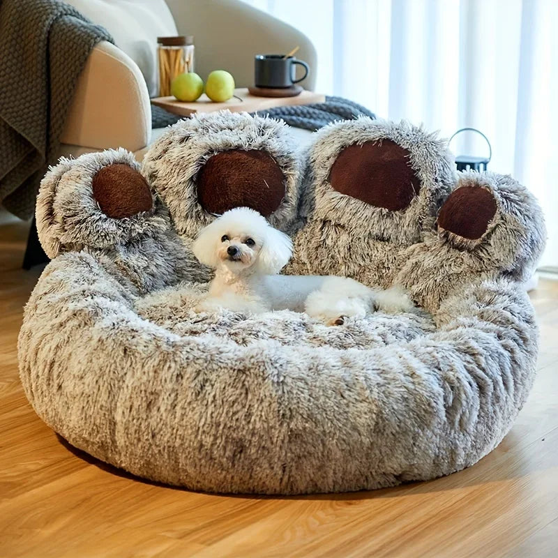 Plush Sofa-Style Pet Bed