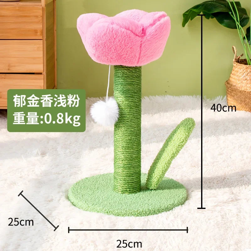 Tulip Shaped Cat Tower & Scratching Post