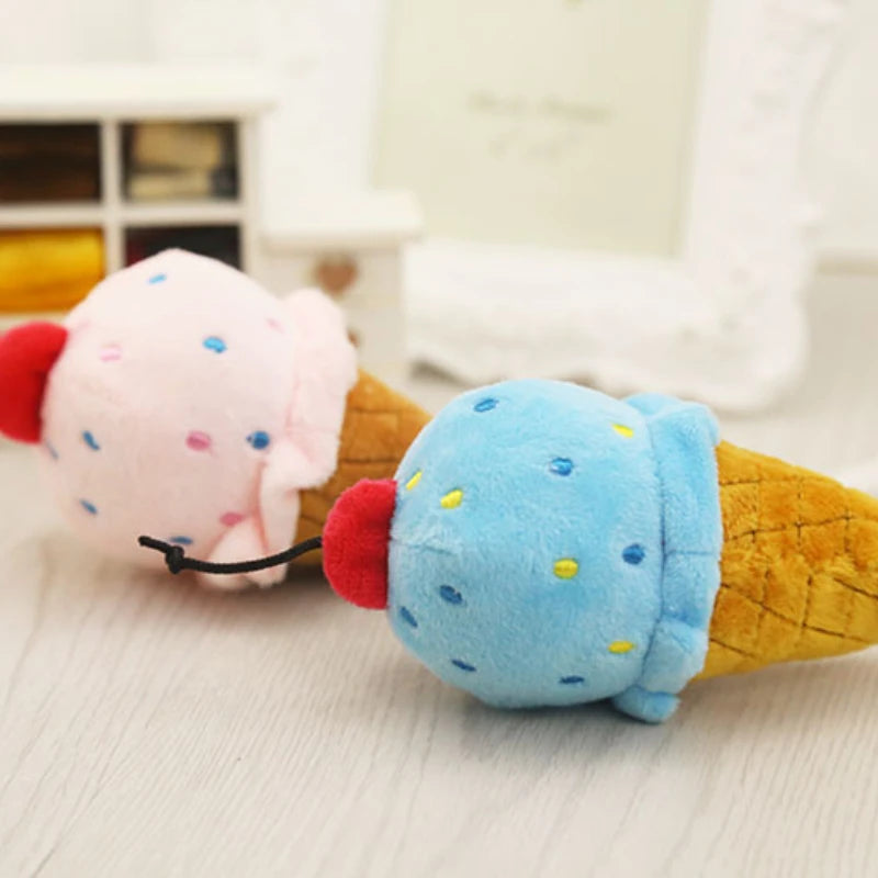 π¦ Ice Cream Plush Dog Toy β Squeaky & Cute