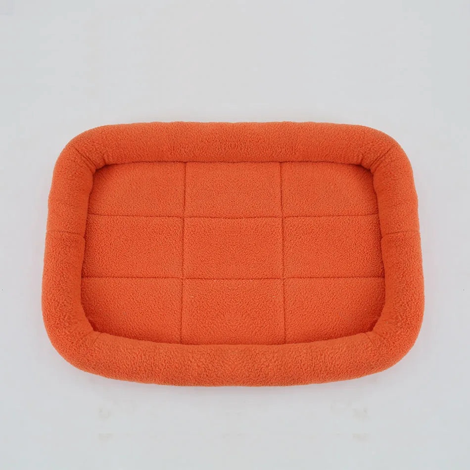 Square Plush Pet Bed – Soft & Cozy Cushion