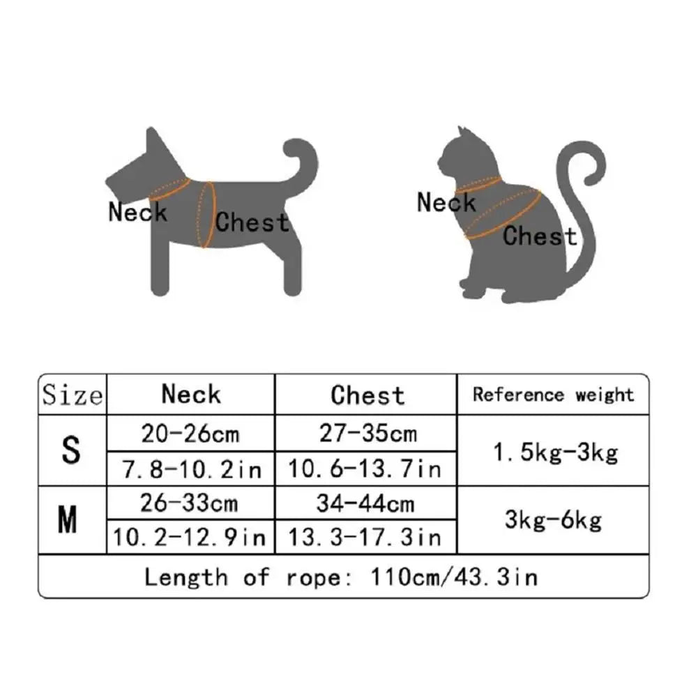 Undershirt Style Pet Leash & Harness Set