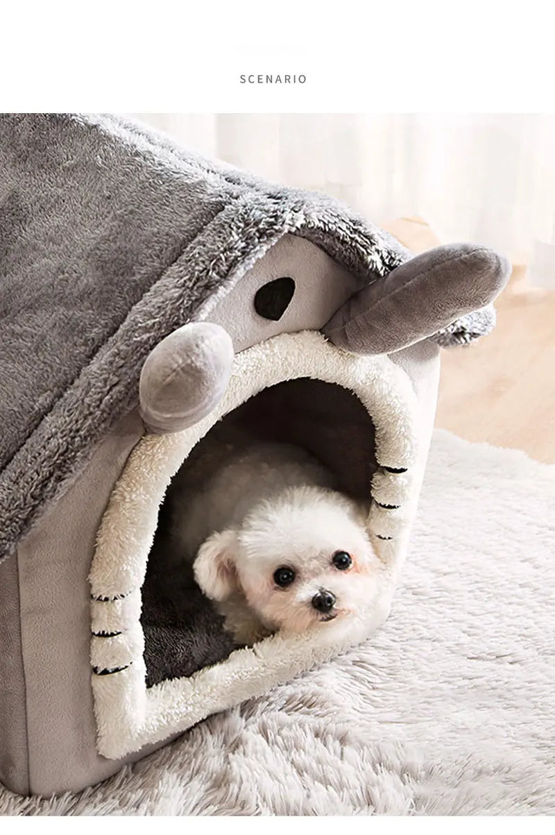 Foldable Dog House Bed
