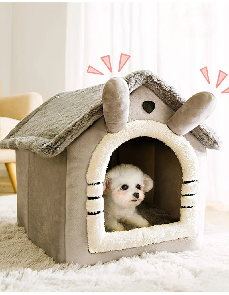 Foldable Dog House Bed