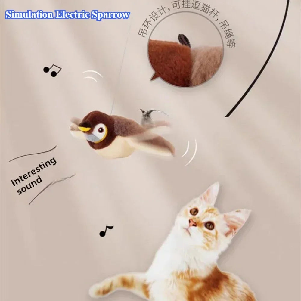 Hot Cat Interactive Electric Pat Bird Toy