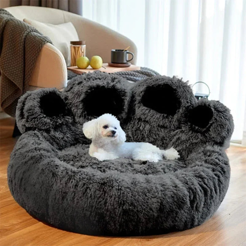 Plush Sofa-Style Pet Bed