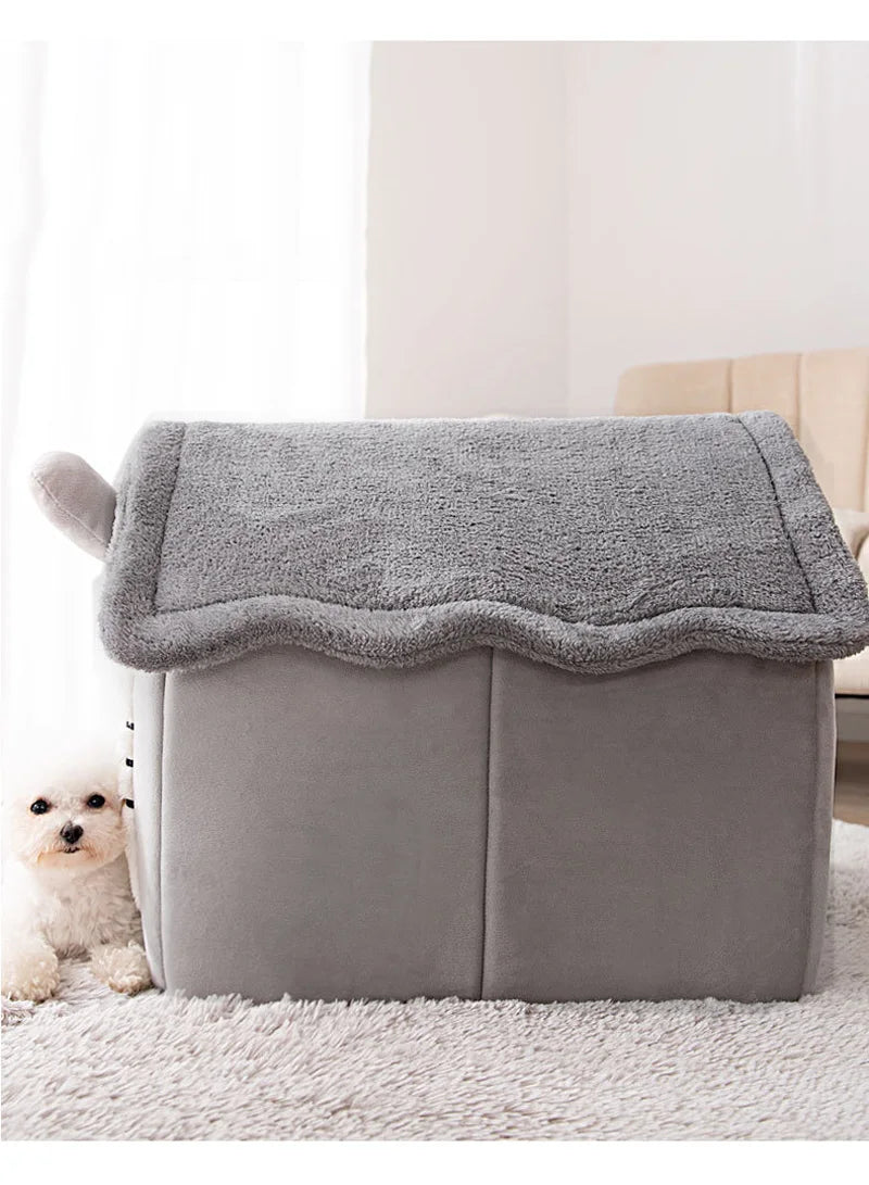 Foldable Dog House Bed