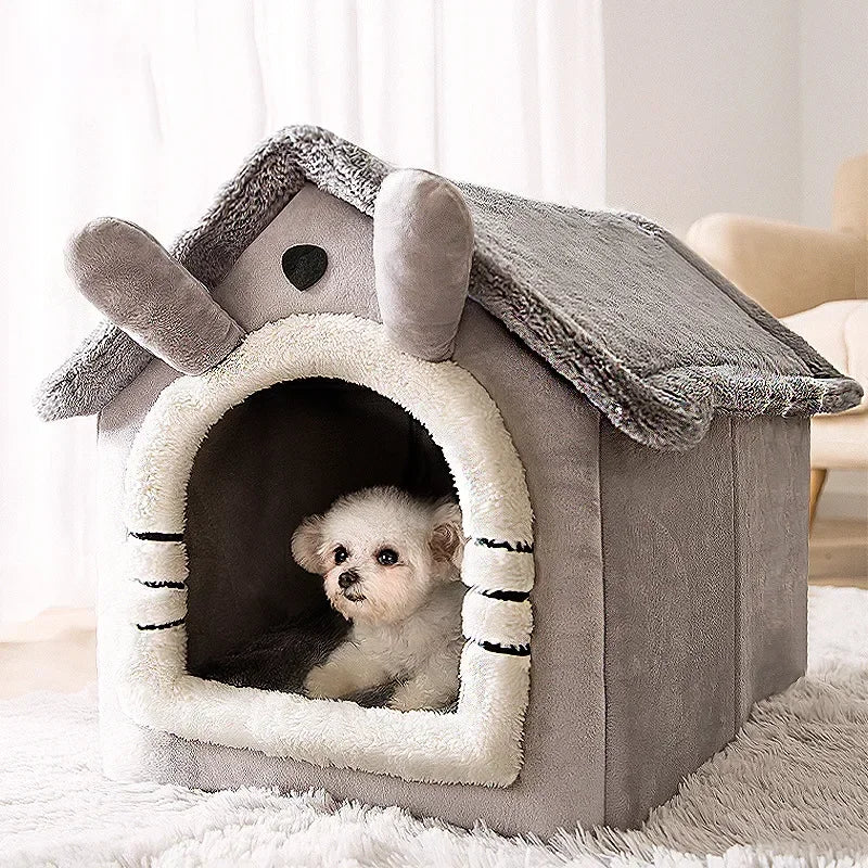 Foldable Dog House Bed