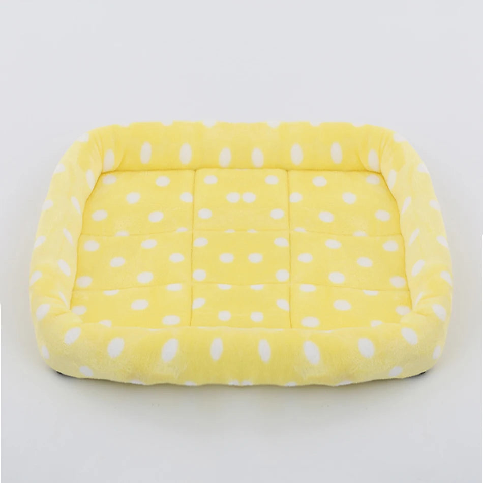 Square Plush Pet Bed – Soft & Cozy Cushion