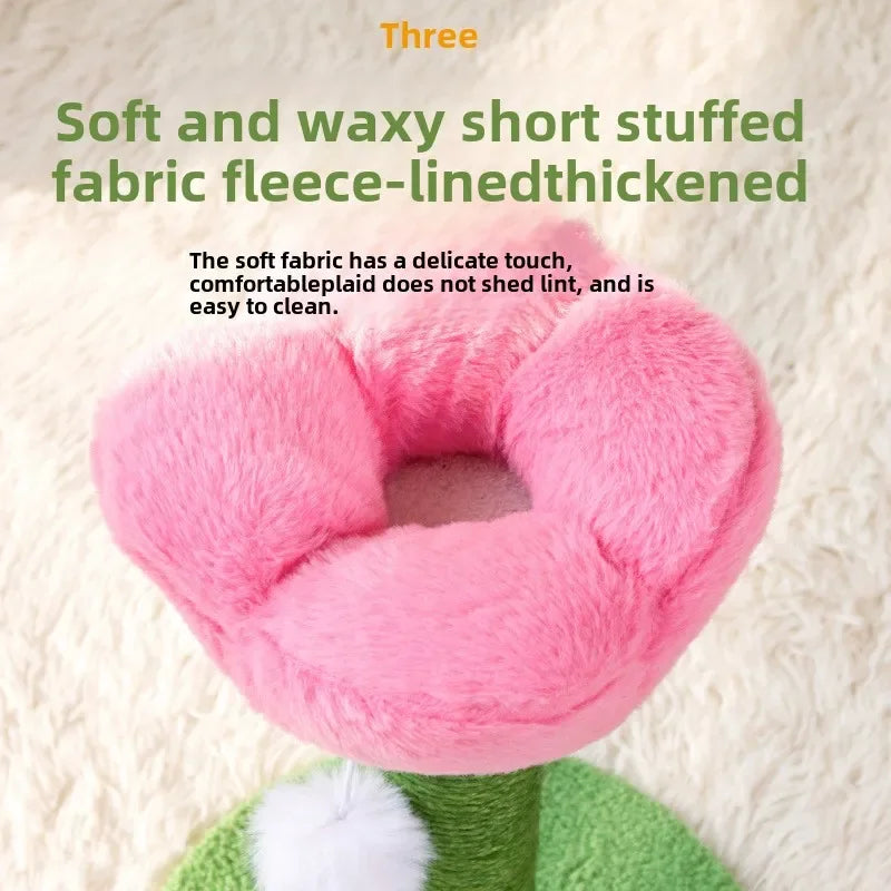 Tulip Shaped Cat Tower & Scratching Post