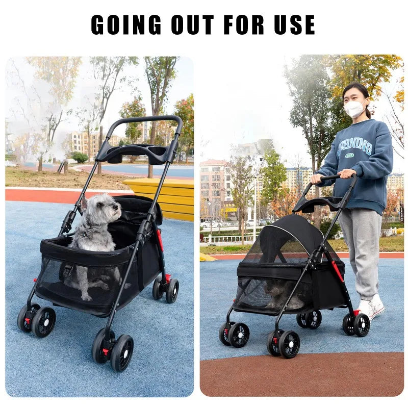Pet Stroller – Foldable, Lightweight & Travel-Friendly