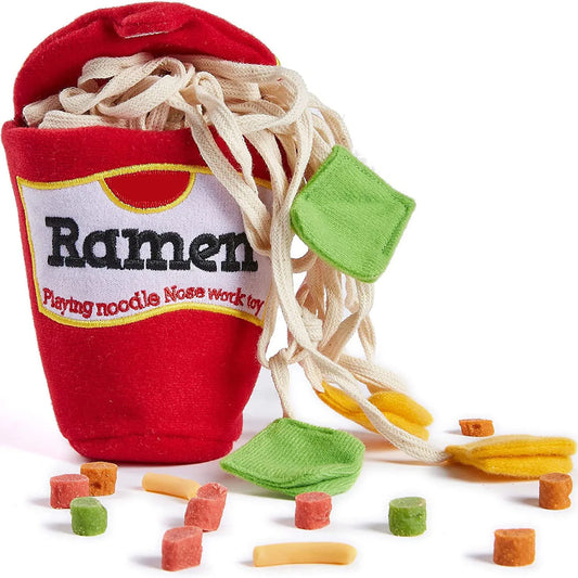 Ramen Interactive Dog Puzzle Toy – Slow Feeder & Snuffle Game