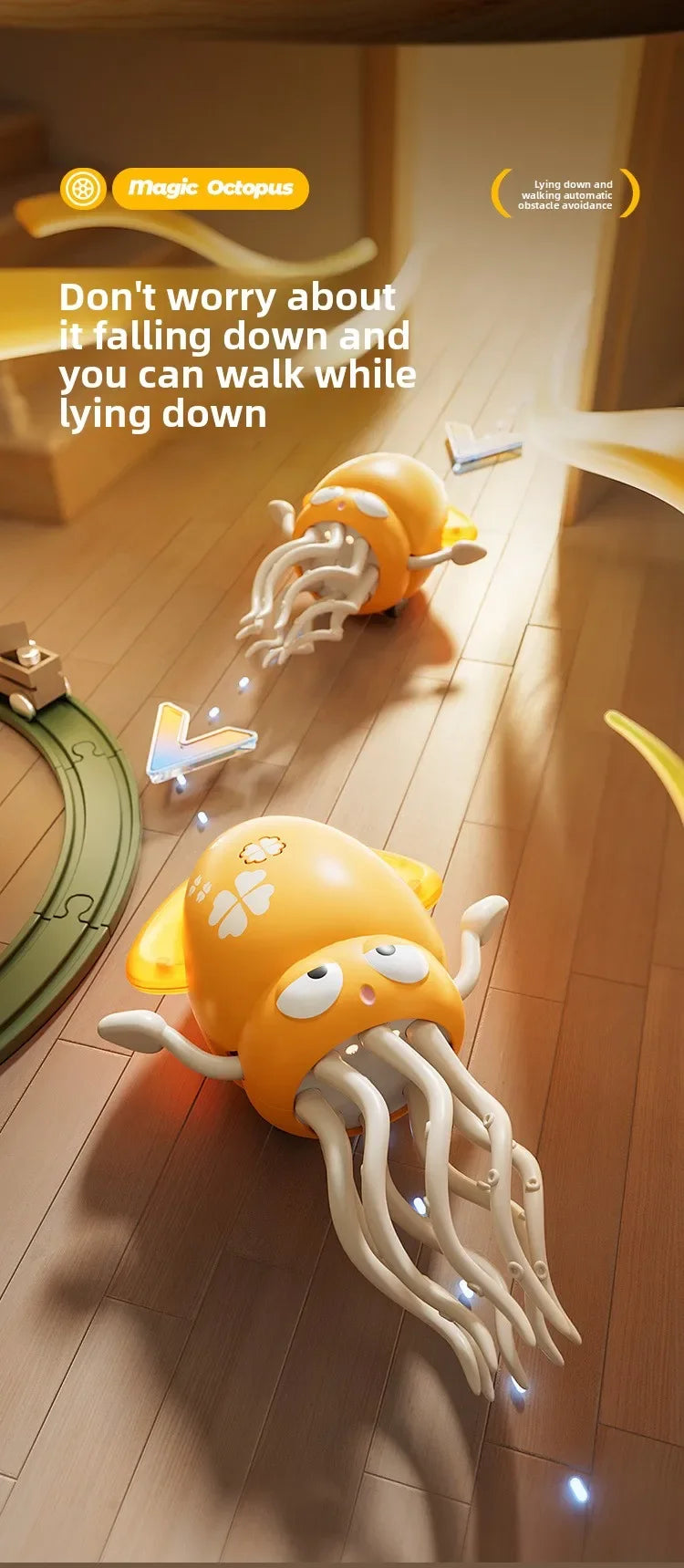 Dancing Squid Electronic Toy - Rechargeable Interactive Pet Entertainment