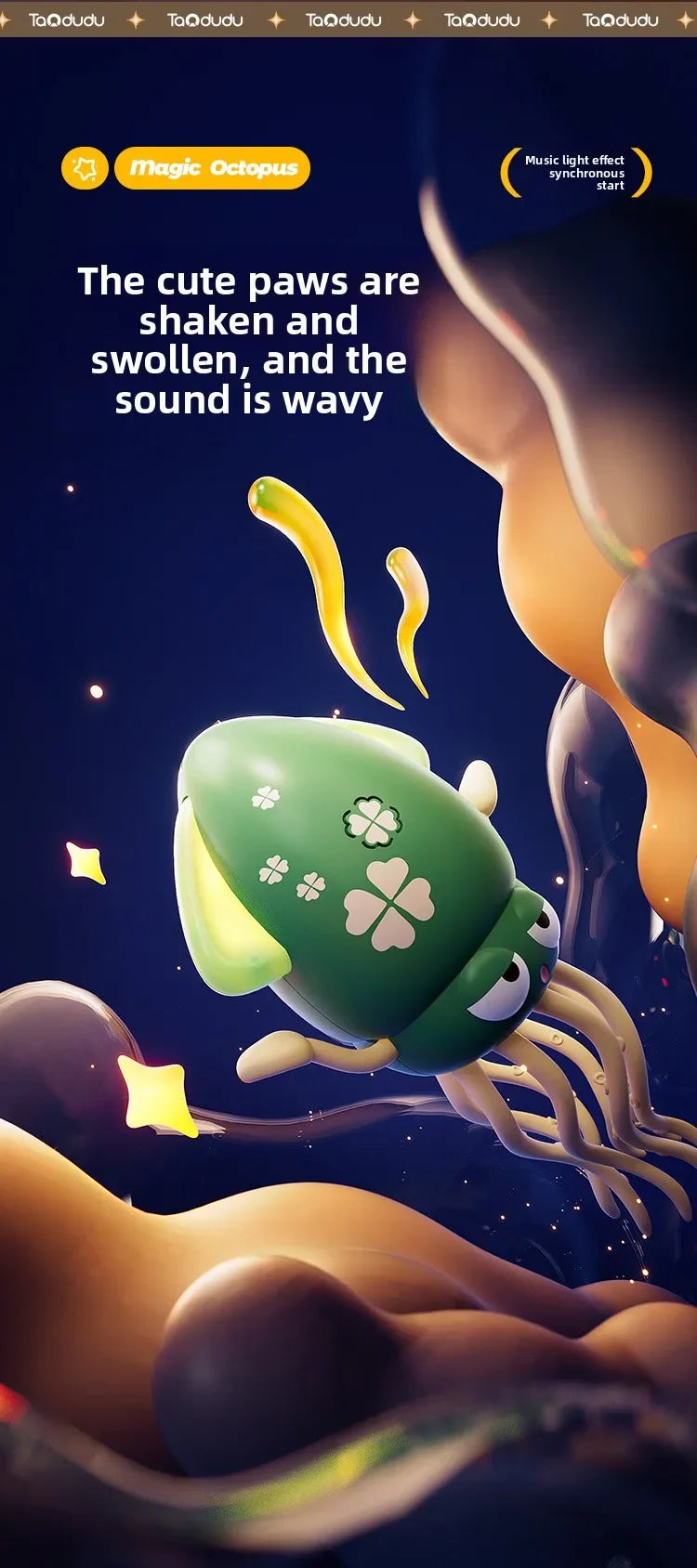 Dancing Squid Electronic Toy - Rechargeable Interactive Pet Entertainment