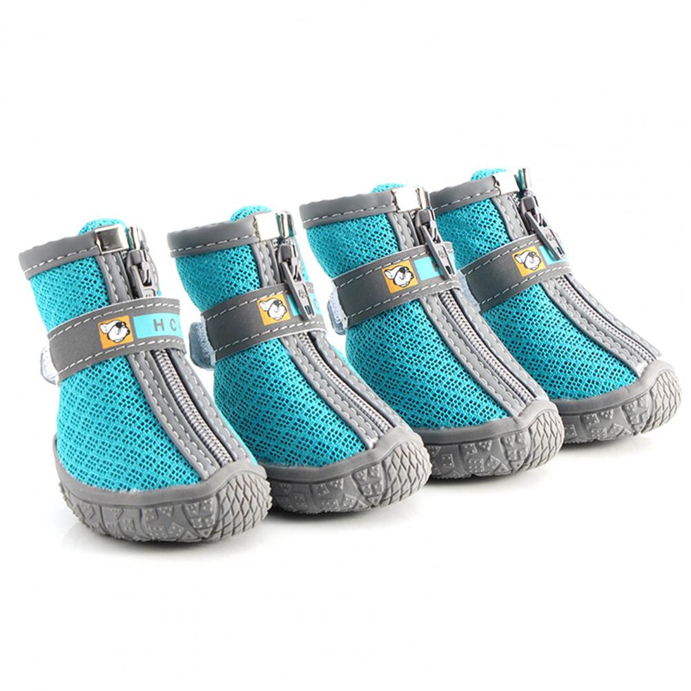 Dog Shoes – 4pcs Waterproof, Breathable & Non-Slip Pet Sneakers